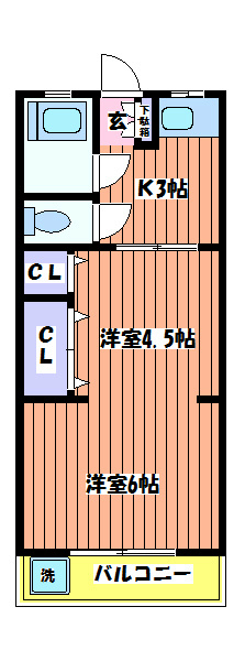 立川市高松町のマンションの間取り