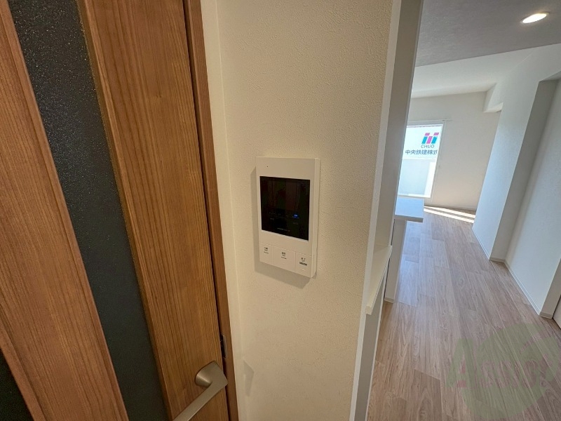 セキュリティ　インターホンです。オートロック付きで安心のマンションです。
