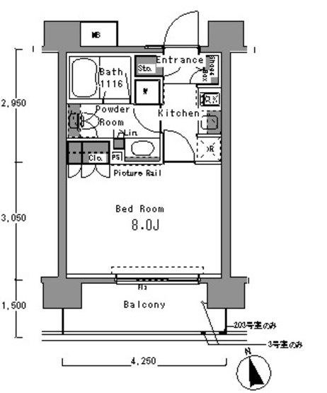 パークアクシス渋谷桜丘ウエストの間取り