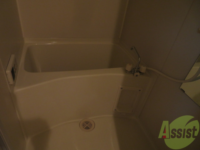 バス・シャワールーム　バスルームは狭すぎず、シャワーも浴びやすそうです。