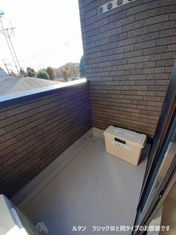 バルコニー　外からの目が気にならないバルコニーで洗濯物が干せます