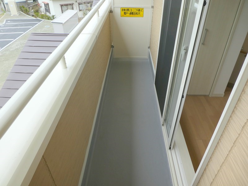 バルコニー　写真はE-3号室です。（参考）