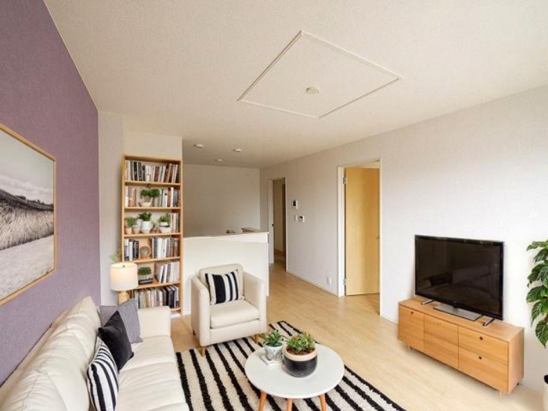 居室・リビング　CGで家具等を配置したもので家具等は含まれません