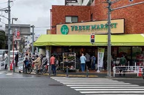 スーパー　株式会社スーパー・トップ 岸根店（スーパー）まで640m