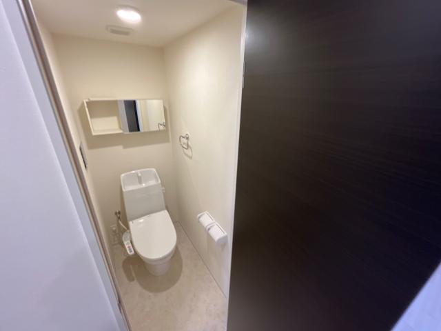 トイレ　落ち着いた色調のトイレです