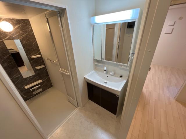 洗面設備　独立洗面台です