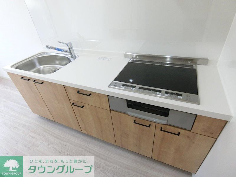 キッチン　2口IHキッチンなのでお料理好きな方にもオススメです！