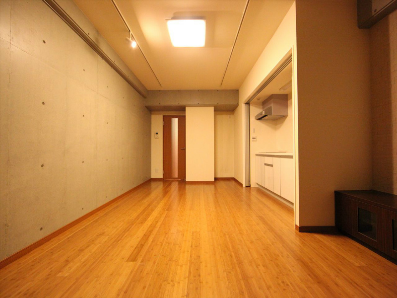 居室・リビング　LDK15.3帖　コンクリート打ちっぱなし　デザイナーズ