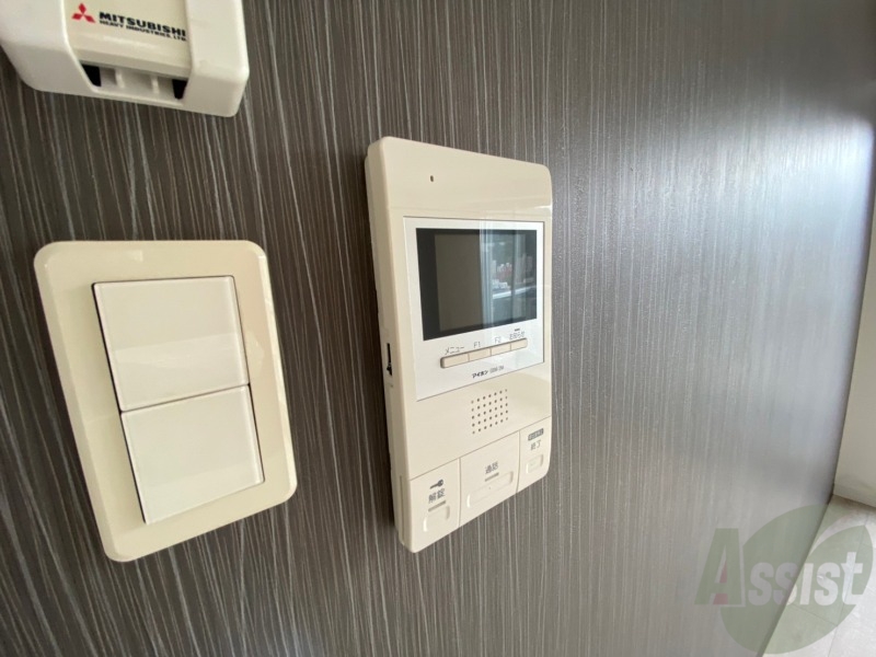 セキュリティ　モニター付きインターホンでセキュリティも安心です！