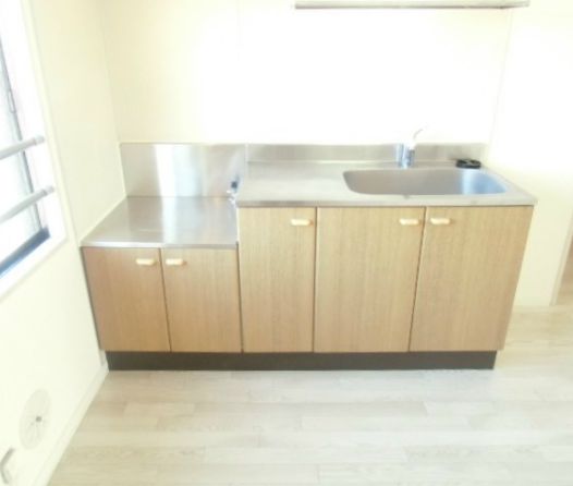 キッチン　ガスコンロ設置可能なキッチンです