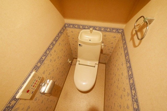 トイレ　落ち着いた色調のトイレです