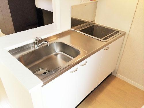 キッチン　ひろびろキッチン、もちろん2口コンロ