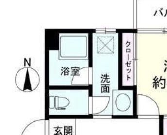 バス・シャワールーム　間取図