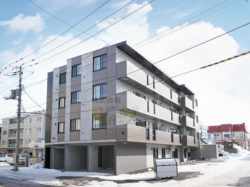 建物外観　都市ガス・Ｗｉ－Ｆｉ無料のデザイナーズマンションです♪