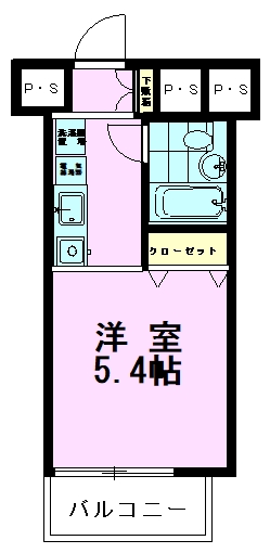 ＪＲ中央線 西八王子駅 徒歩3分 14階建 築36年の間取り写真