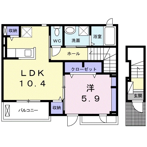 デスパシオ 堀上の間取り写真