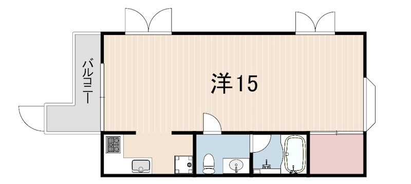 パラドス甲東園の間取り写真
