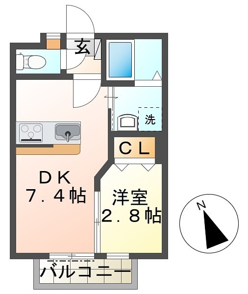 ISグランデ丹木町IIの間取り写真