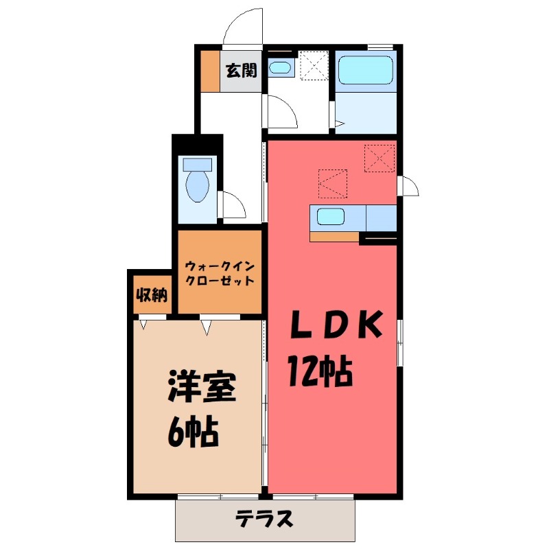 ラフォーレ Aの間取り写真