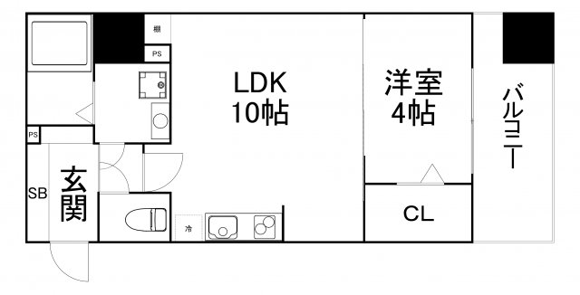Grand Place谷町の間取り写真