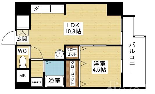阪急神戸線 十三駅 徒歩5分 11階建 築41年の間取り写真