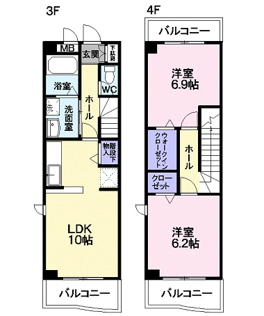 アビタシオンIIの間取り写真