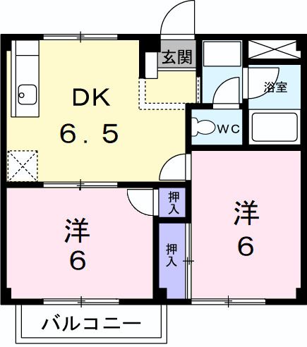 コーポSSの間取り写真
