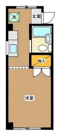 東京メトロ有楽町線 千川駅 徒歩7分 3階建 築40年の間取り写真