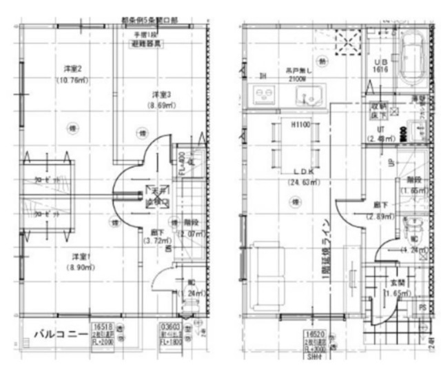 西武拝島線 西武立川駅 徒歩47分 2階建 新築の間取り写真