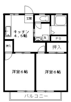 東京メトロ東西線 西葛西駅 徒歩12分 3階建 築38年の間取り写真