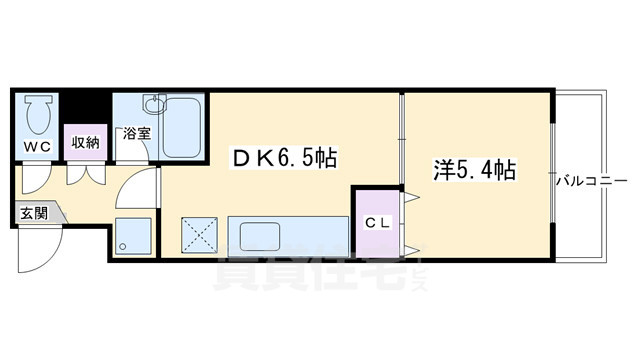 地下鉄烏丸線 烏丸御池駅 徒歩8分 6階建 築31年の間取り写真