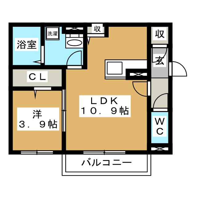 セジュールMIWAの間取り写真