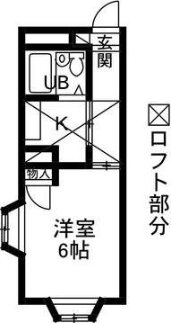 ＪＲ両毛線 前橋大島駅 徒歩25分 2階建 築36年の間取り写真