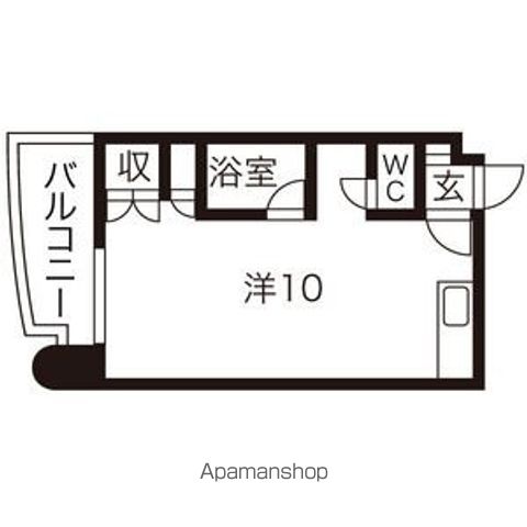 札幌市電 東本願寺前駅 徒歩6分 8階建 築37年の間取り写真