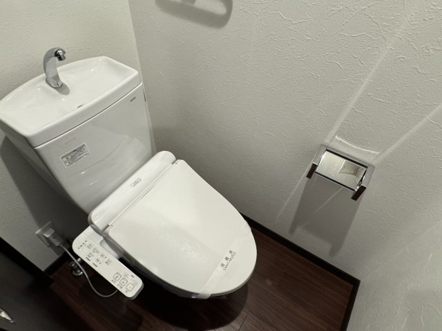 トイレ　落ち着いた色調のトイレです