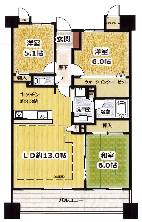 サーパス錦三丁目の間取り