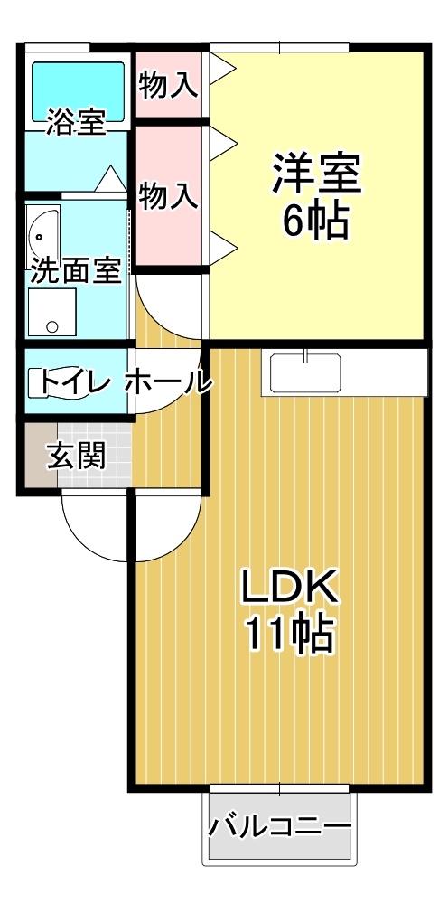 夢壱弐参番館　壱の間取り