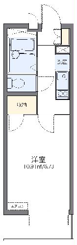 レオパレスボンエルフ豊橋の間取り