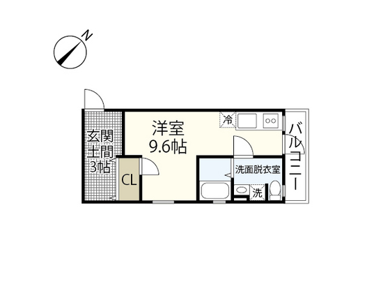 廿日市市新宮のアパートの間取り