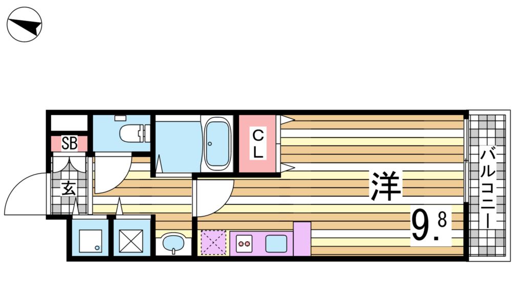 カスタリア三宮の間取り