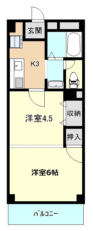 シャル宮城野の間取り