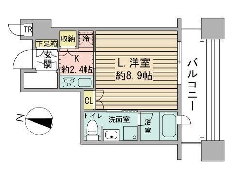 【ラフィネタワー札幌南３条の間取り】