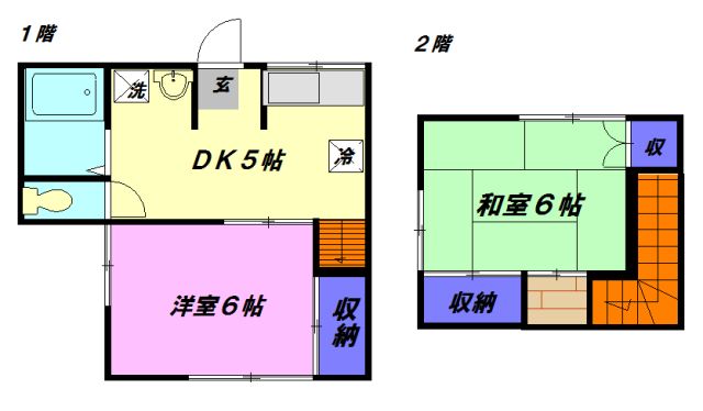 神奈川県相模原市中央区淵野辺本町１（一戸建）の賃貸物件の間取り