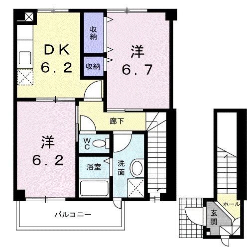 メゾンクレデイの間取り