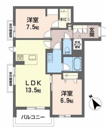 シャーメゾンCITANの間取り