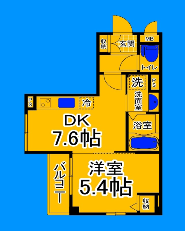 堺市堺区大町東のマンションの間取り