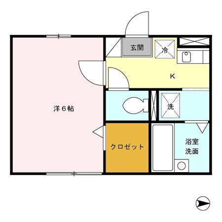 東京都荒川区町屋３（アパート）の賃貸物件の間取り
