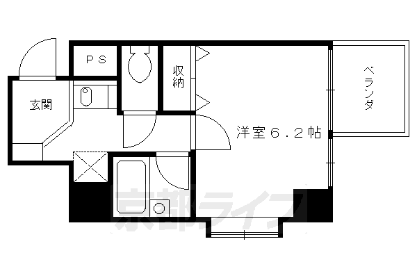 ベラジオ四条堀川の間取り