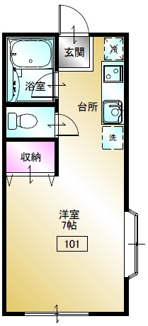 ルネッサAの間取り