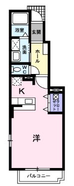 府中市中須町のアパートの間取り